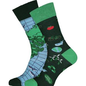 Many Mornings - Save The Planet 2 - Unisex Sokken - Maat 43 - 46