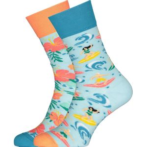 Many Mornings - Aloha Vibes - Unisex Sokken - Multicolor - Natuurlijke Materialen