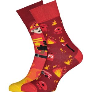 Many Mornings sokken the fireman unisex