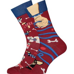 Many Mornings - Walkie Doggie - Unisex Sokken - Maat 43 - 46