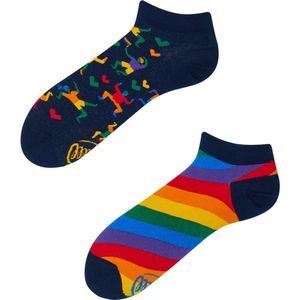 Many Mornings - Over The Rainbow - Unisex Enkelsokken - Multicolor - Natuurlijke Materialen