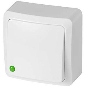 ELEKTRO-PLAST BERG Opbouw Een Uitschakelaar Lichtschakelaar Wit Compact
