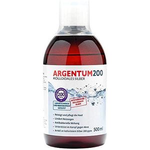 AURA HERBALS® Colloïdaal zilver 200 ppm (500 ml) Argentum200 - hoge concentratie - niet ionisch - veilig en effectief 100%