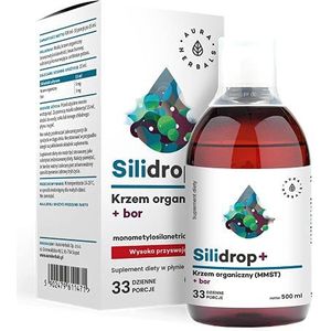 Aura Herbals Organisch silicium G5Â® + boor hoge dosis vloeibare mineralen botten gewrichten 500 ml / 33 porties