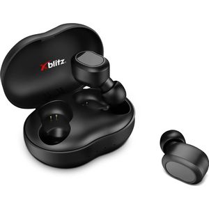 Draadloze oordopjes. Origineel Xblitz UNI PRO 3 draadloze in-ear- oortelefoon. Bluetooth 5.0 Wireless Stereo Oplader met een powerbank voor stroomvoorziening. Extra sterk Bass. Sinterklaas, Kers