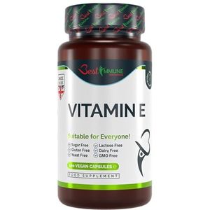 100% Natuurlijke Vitamine E 500|IU Bioactieve Formule Natuurlijk Premiumkwaliteit 100 Capsules Hoogste biologische beschikbaarheid