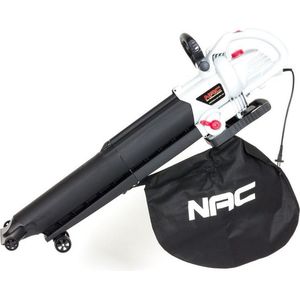 NAC VBE300A-AS-WS-CH Elektrische bladblazer 3000 W 270 km/h Zwart, Wit