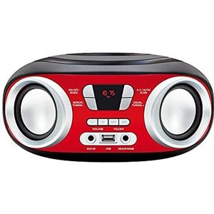 Manta MM9210 BT Spaanse peper (FM, Bluetooth), Radio, Rood, Zwart