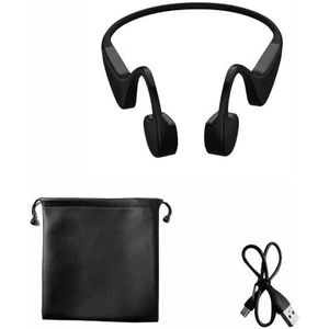 Manta Skeleton hoofdtelefoon met botgeleidingstechniek en microfoon - draadloze hoofdtelefoon Bluetooth 5.2 - sporthoofdtelefoon met duur tot 4 uur - botgeluid hoofdtelefoon - hoofdtelefoon met hoge