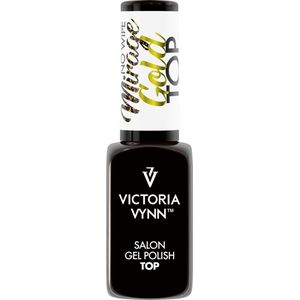 VICTORIA VYNN Top Coat | Gold Mirage | glanzende topcoat - hoogglans - gellak - gelpolish - gel - buildergel - glittertop - lak - gelnagels - nagels - manicure - nagelverzorging - verzorging - megabase - hardener - bond - nailwipe - Caramdia