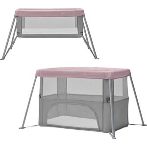 Kinderkraft MOVI - Reisbedje - ingeklapt - box - kinderbed - Roze