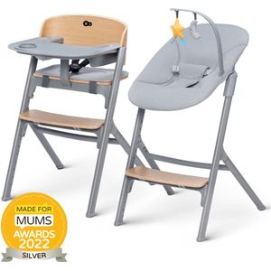 Kinderkraft LIVY - Kinderstoel - Wipstoeltje CALMEE - tot 110 kg - Hout