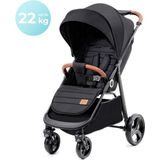 Kinderkraft GRANDE PLUS - Kinderwagen Buggy tot 22 kg - Ligpositie - Zwart