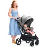 Kinderkraft GRANDE PLUS - Kinderwagen Buggy tot 22 kg - Ligpositie - Zwart