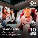 Kinderkraft XPAND2 I-size - Autostoeltje 100-150 cm lang - Isofix - Zwart