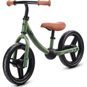 kk Kinderkraft 2WAY Next Loopfiets van metaal, fiets zonder pedaal, babyfiets, verstelbaar stuur, duurzaam, accessoires, vanaf 3 jaar tot 35 kg, groen