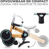 Kinderkraft 4TRIKE - Driewieler - Loopfietsje - Opvouwbaar - Bleuw