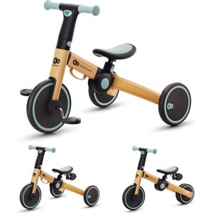 Kinderkraft 4TRIKE Driewieler 3-in-1, loopfiets, driewieler met pedalen, Lichtgewicht en duurzaam, Verstelbaar zadel, bleuw