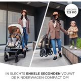 Kinderkraft NEWLY - Kinderwagenset 3in1 tot 22 kg - Waterdichte UPF50+ - Grijs