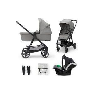 Kinderkraft NEWLY - Kinderwagenset 3in1 tot 22 kg - Waterdichte UPF50+ - Grijs