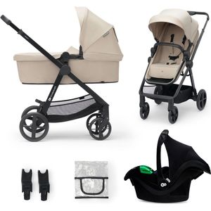 Kinderkraft NEWLY - 3-in-1 Kinderwagen - Tot 22 kg - Beige