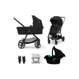Kinderkraft NEWLY - Kinderwagenset 3in1 tot 22 kg - Waterdichte UPF50+ - Zwart