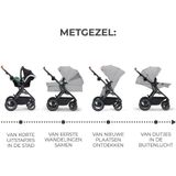 Kinderkraft Kinderwagen B Tour 3 in 1 Mink Pro Light Grijs