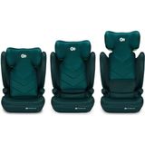 Kinderkraft I-SPARK i-Size autostoel voor baby's, groep 2/3, 100-150 cm, 3,5-12 jaar, 15-36 kg, licht (4,5 kg), 3-punts veiligheidsgordel, zijbescherming, groen