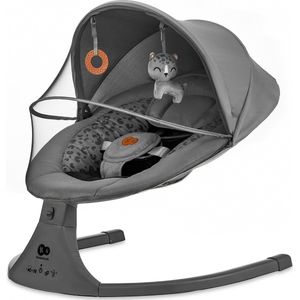 New Baby - Wieg - Schommelwieg grijs met melodieën en timer