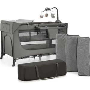 Kinderkraft Reiswieg 3in1 JOY 2 met accessoires donkergrijs