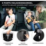 Kinderkraft COMFORT UP I-SIZE - Autostoeltje 76-150 cm - 9-36 kg - Diepe zitting - Afstelbare hoofdsteun - Veiligheidssystemen - Eenvoudig te reinigen - Groep 1/2/3 - Tot 12 jaar - Happy Shapes