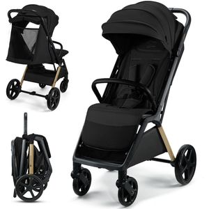 LOOM - Kinderwagen - Licht - Zwart - Automatische Inklapfunctie
