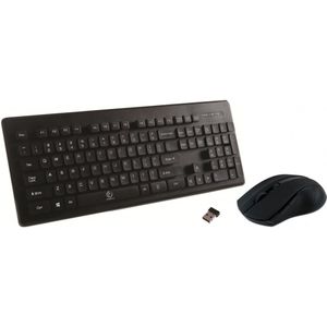 Universeel keyboard - Draadloos toetsenbord en Muis - Zwart