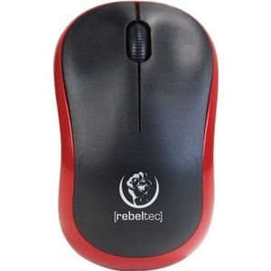 Rebeltec - METEOR - Draadloze Muis - Rood - Optische Sensor