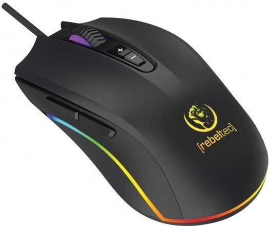 Rebeltec Roofvis (RBLMYS00052) (Bedraad), Muis, Zwart