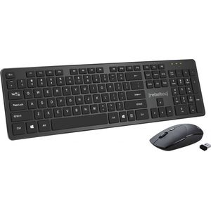 Rebeltec draadloos set: keyboard+ mouse MAXIM 2,4GHz