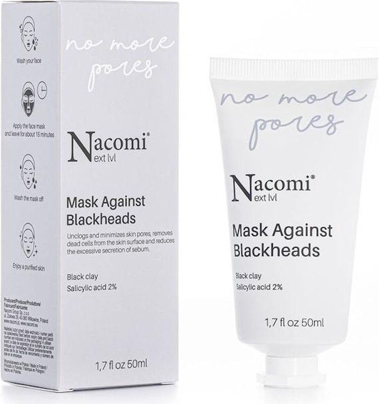 Nacomi - Next Level No More Pores - Reinigingsmasker - 50 ml - Veganistisch