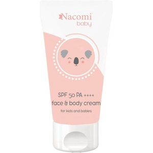 Nacomi Kinderzonnebrandcrème SPF50 - 50 ml - Hydraterende Bescherming