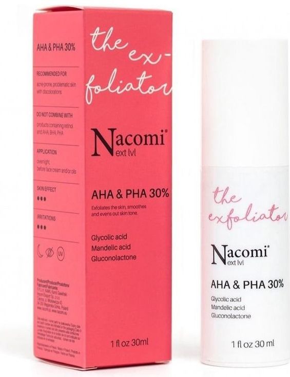 Gezichtsscrub - Zure Peeling - 30% AHA en PHA - Serum