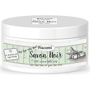 Nacomi Bye-Bye oily skin! zwarte zeep voor Gezicht en Lichaam 120 g