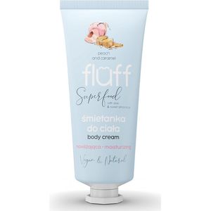 Fluff - Superfood Peach & Caramel - Bodycrème - 150 ml - Aloe & Sweet Almond Oil