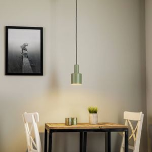 Euluna Selma hanglamp, 1-lamp, groen Ø 12 cm