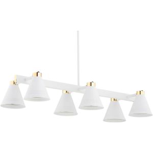 Euluna Avenidos hanglamp, 6-lamps, wit