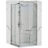 REA Punto Douchecabine met Schuifdeuren 80 x 80 x 190 cm - 5 mm Chroom