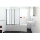 REA Idea Badwand / Badscherm - 120 x 140 cm - 4 mm - Chroom