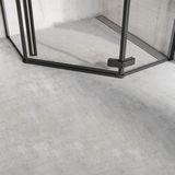 REA Douchecabine - Geometrisch Design - Mat Zwart - Veiligheidsglas - 100x100 cm