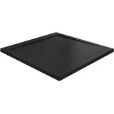 REA Grand Black Douchebak Vierkant 90 x 90 x 3.5 cm - Mat Zwart