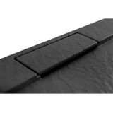 REA Grand Black Douchebak Vierkant 90 x 90 x 3.5 cm - Mat Zwart