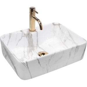 Rea Kelly Marmo Opzetwastafel Steen Imitatie 49x38 cm