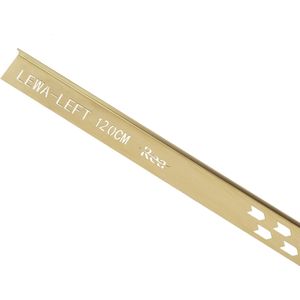 REA Douchestrip t.b.v. Douchecabine - Links - 120 cm - Geborsteld Goud